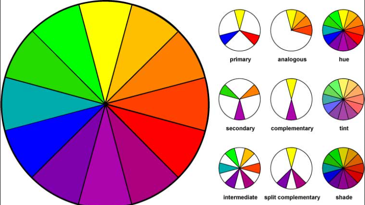 color wheel opposite of gray