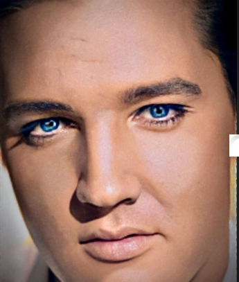 elvis presley eye color