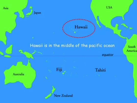 is hawaii in the southern hemisphere