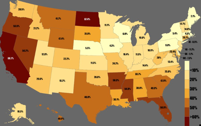 country with most homeless