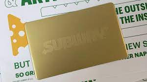 subway gold card