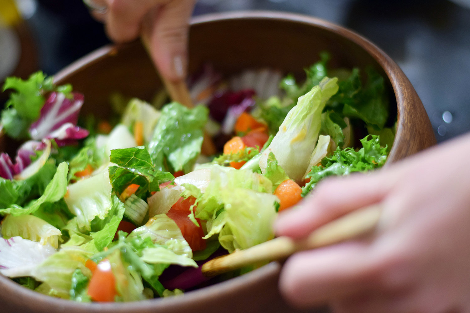 what does tossing a salad mean