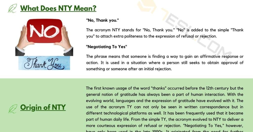 nty meaning in text