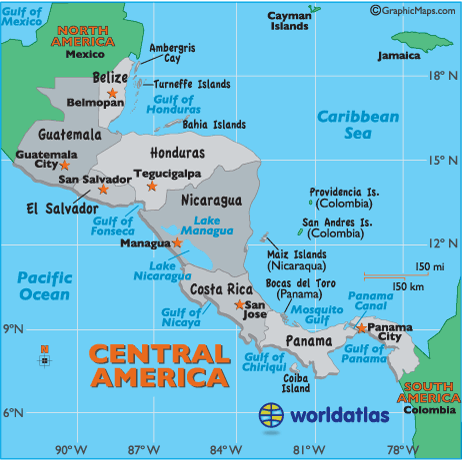 which central american country has the most populated city?