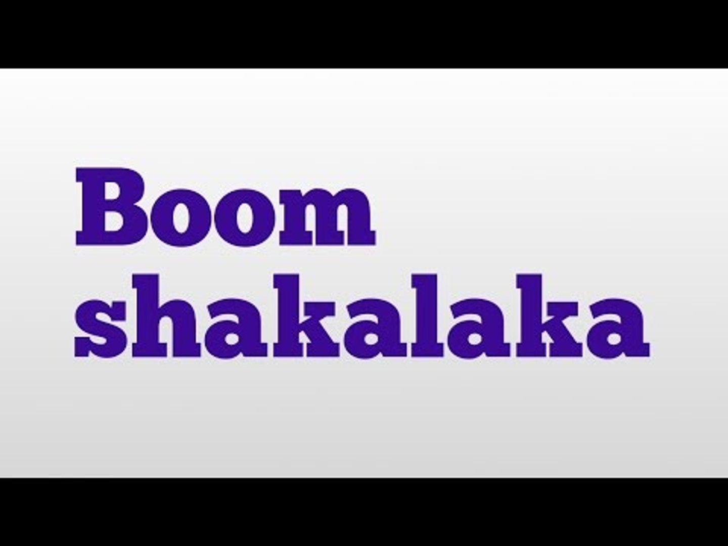 Defining Boomshakalaka