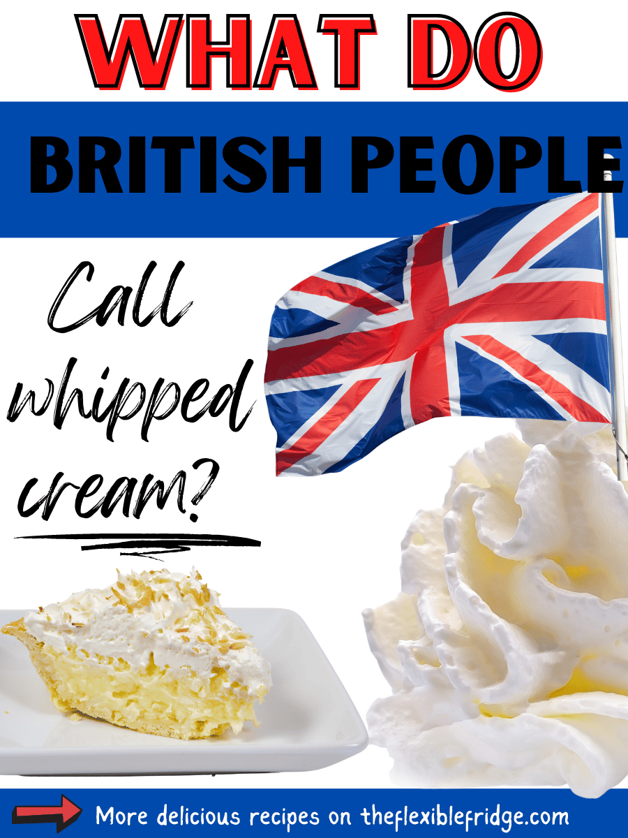 what do british people call whipped cream