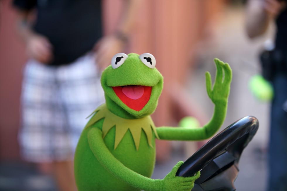 what was the original color of kermit the frog