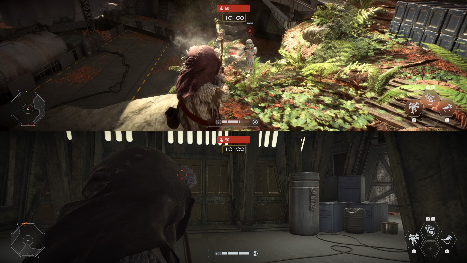 how to play split screen on battlefront 2