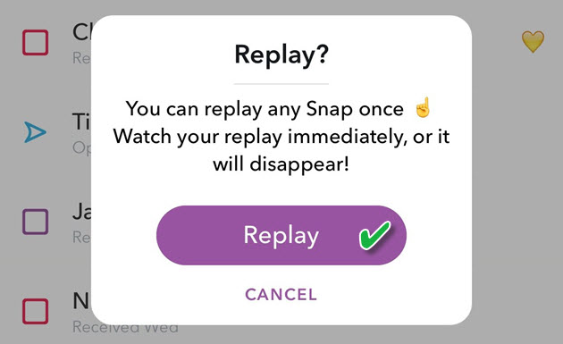 how to replay a snap more than twice
