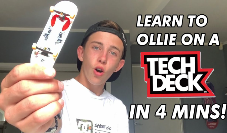 how to ollie on a tech deck