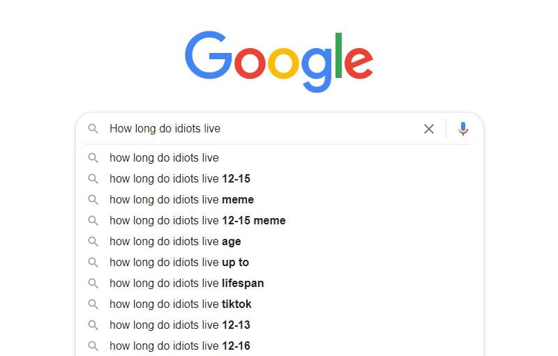 how long do idiots live 12-15 meme