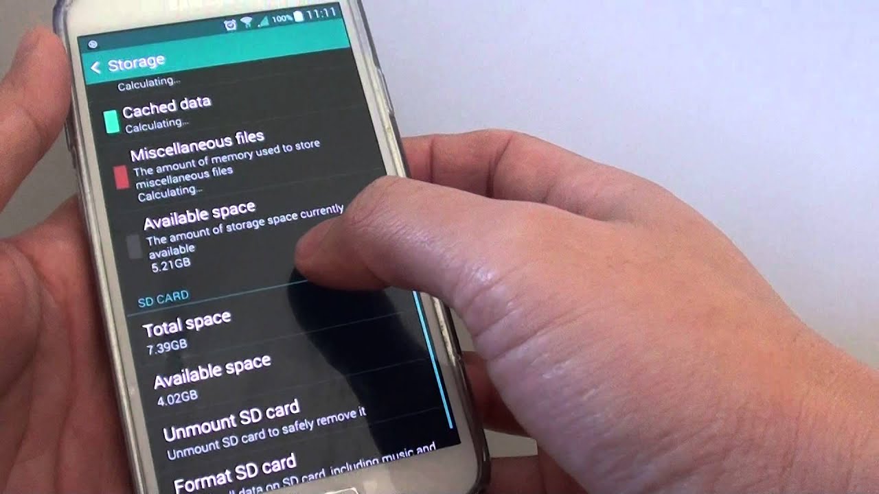 deleting miscellaneous files on galaxy s5