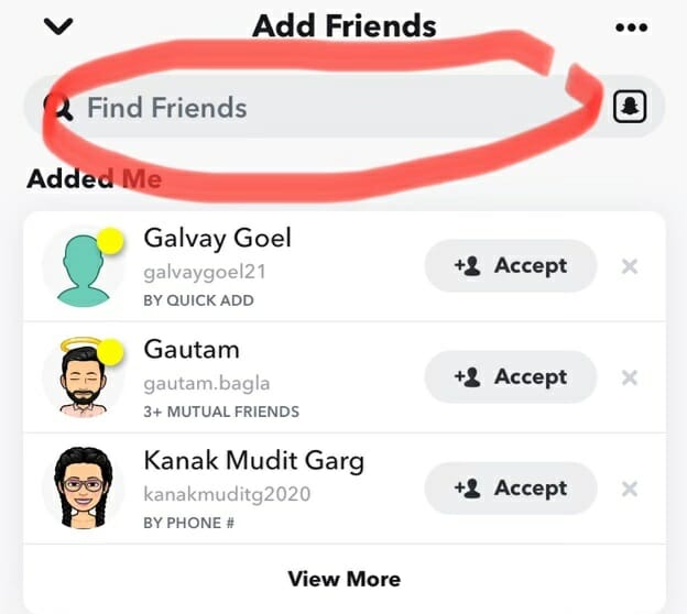 how to find people you unadded on snap
