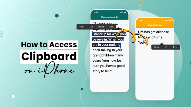 how to access clipboard on iphone