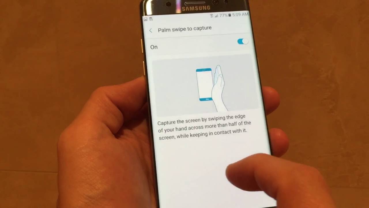 how to screenshot on note 7