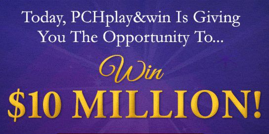 pch 10 million dollar sweepstakes 2016