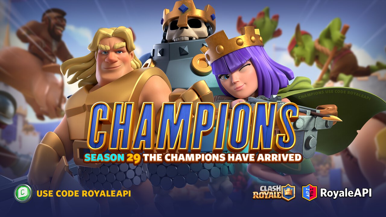 how to get champions in clash royale