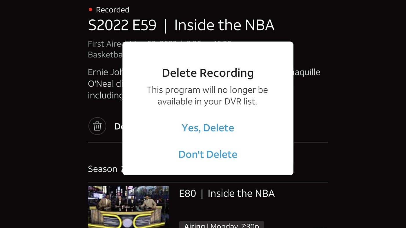 how to delete shows from youtube tv library