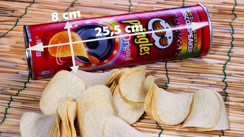 how long is a pringles can