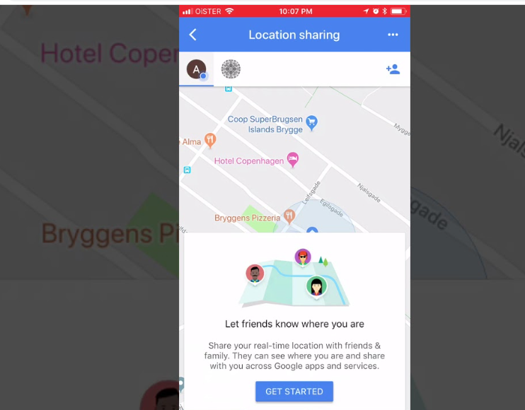 how to delete sharing location message