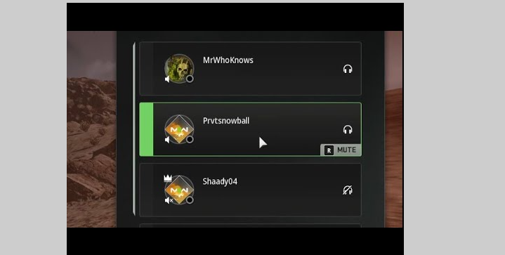 how to mute teammate in warzone
