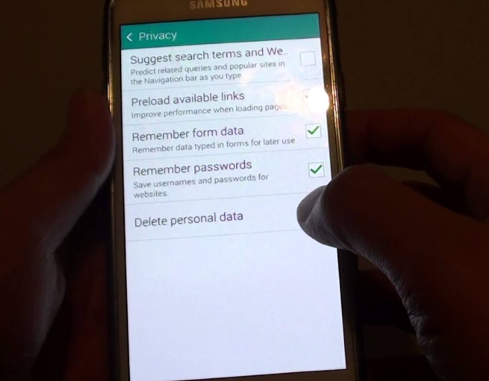 deleting miscellaneous files on galaxy s5