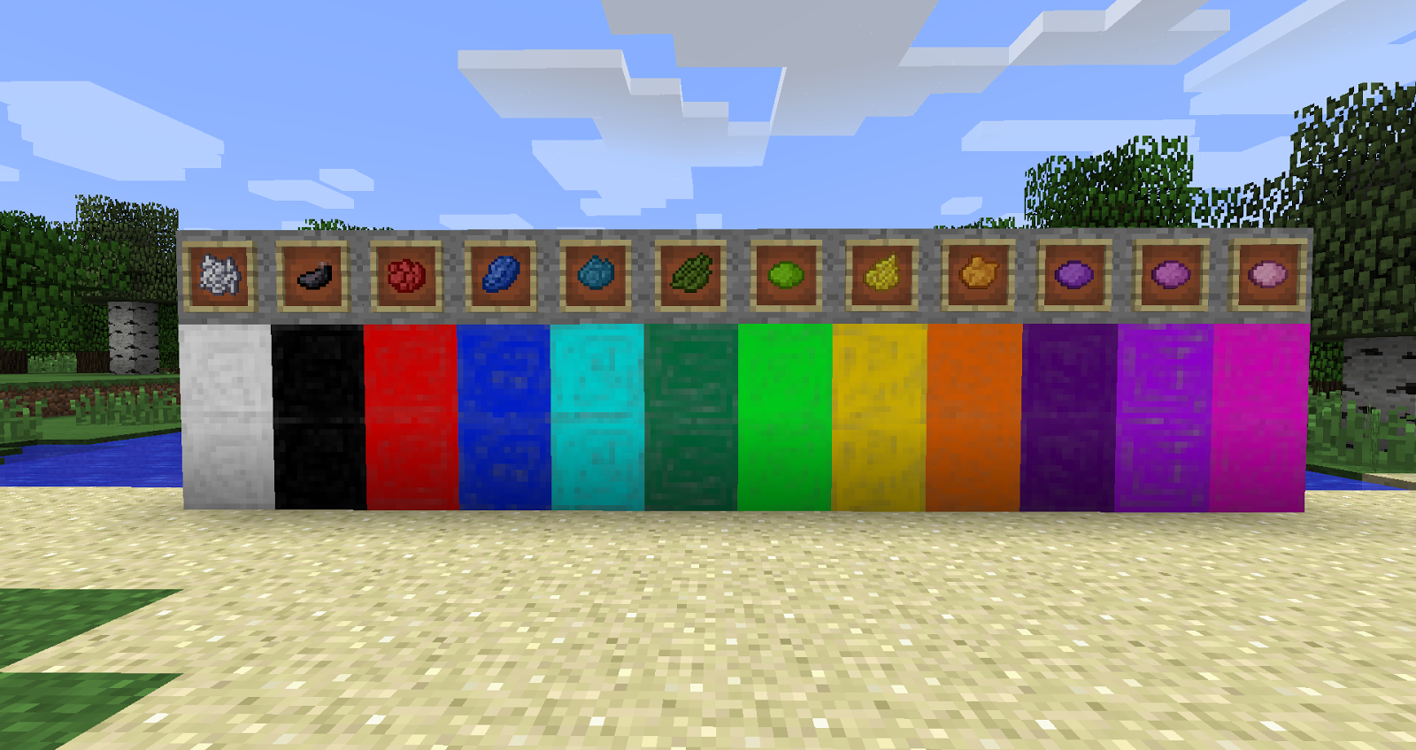 minecraft dye colors