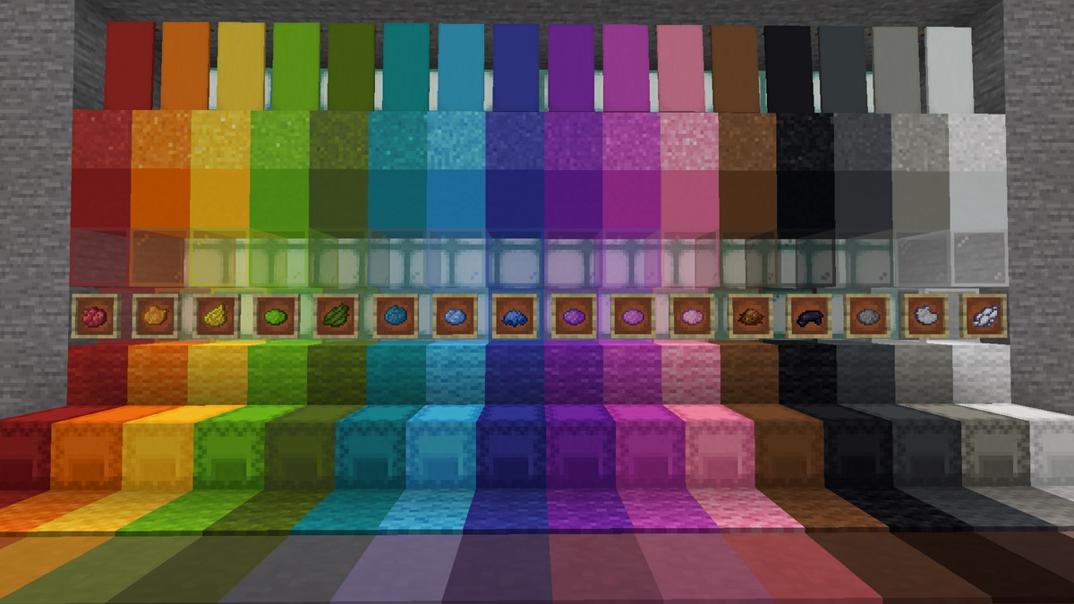 minecraft dye colors