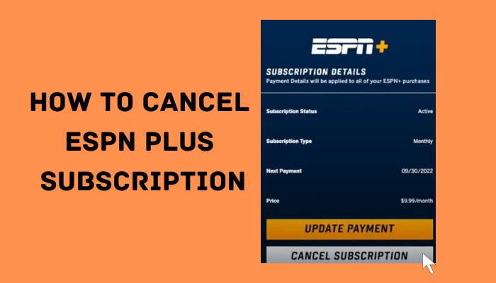 cancel espn plus subscription