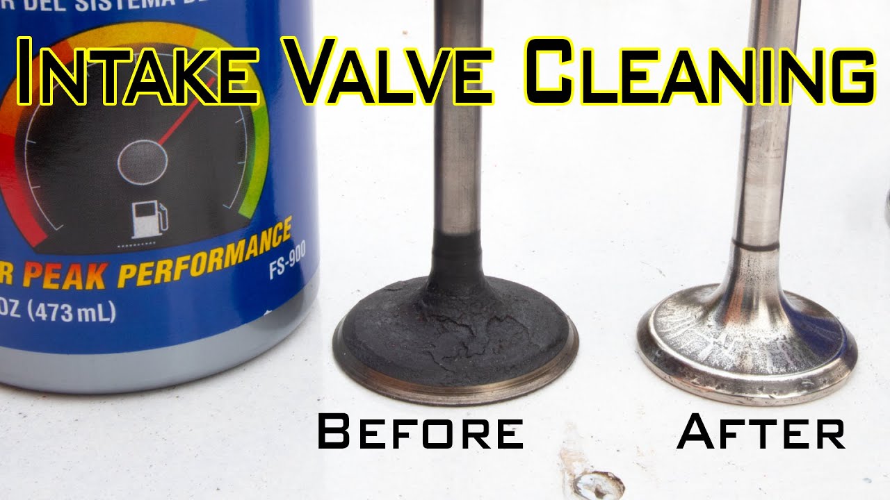 how to clean exhaust valves without removing head