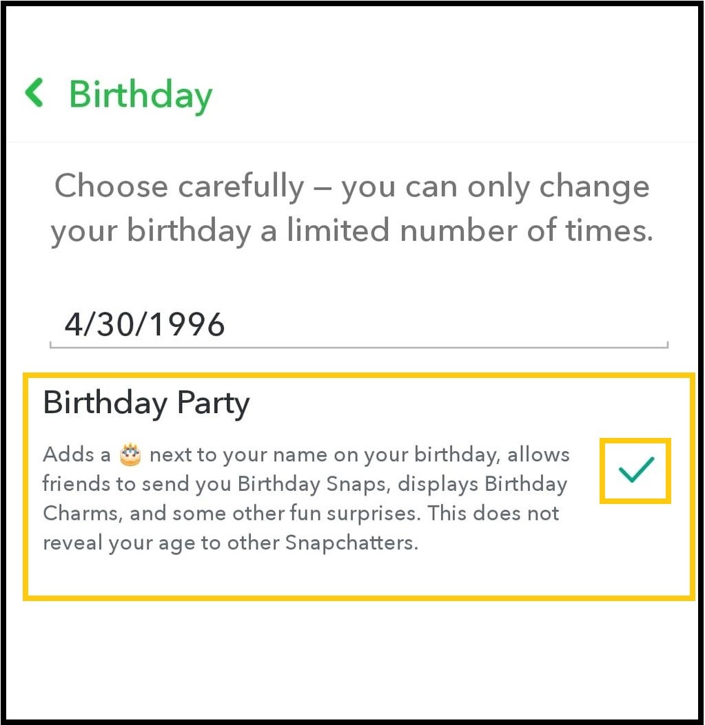 how to check birthdays on snapchat