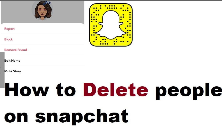 how to delete people.on snapchat