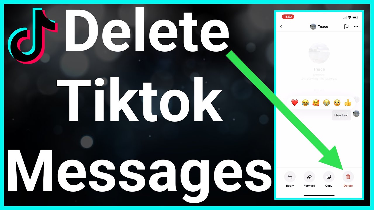 can you delete messages on tiktok