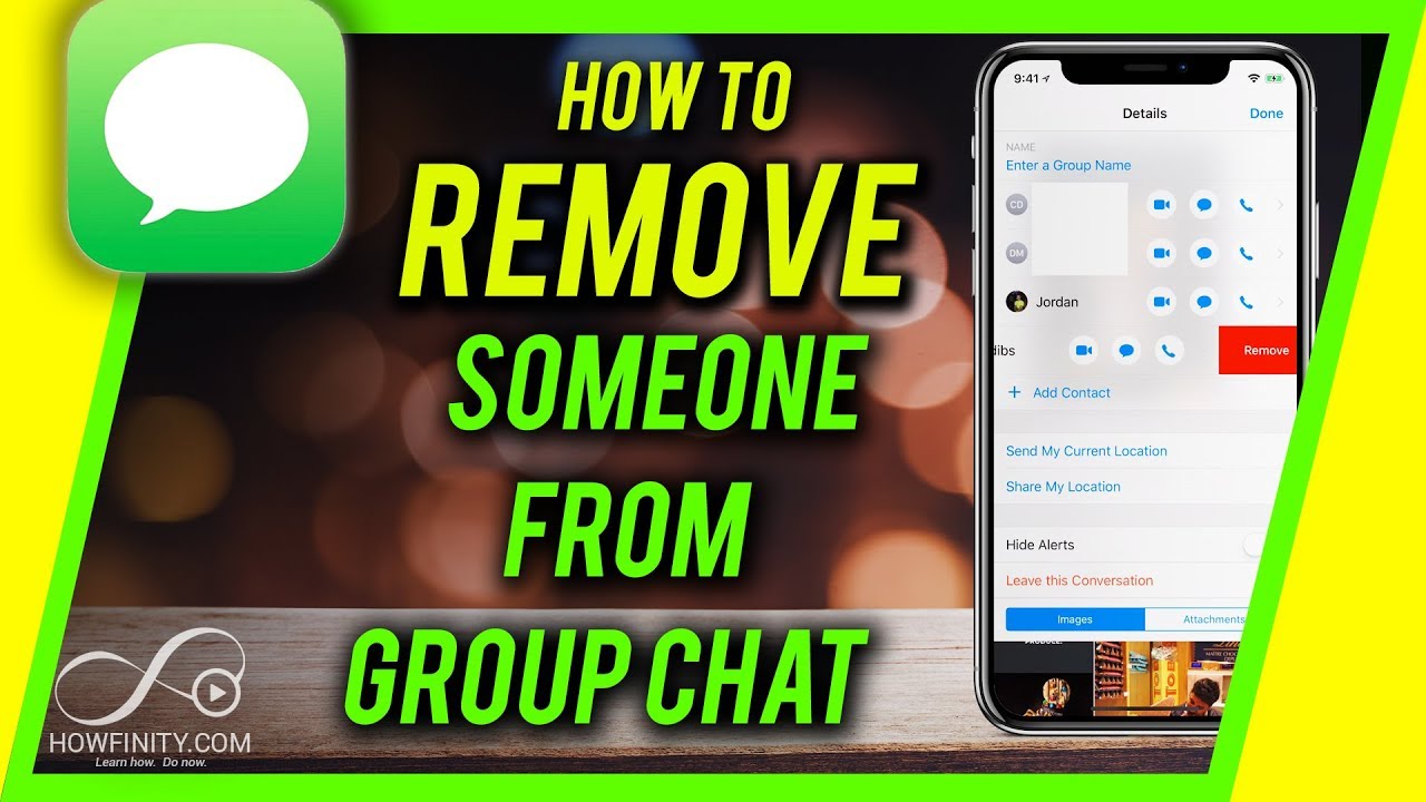 how to remove someone from group chat