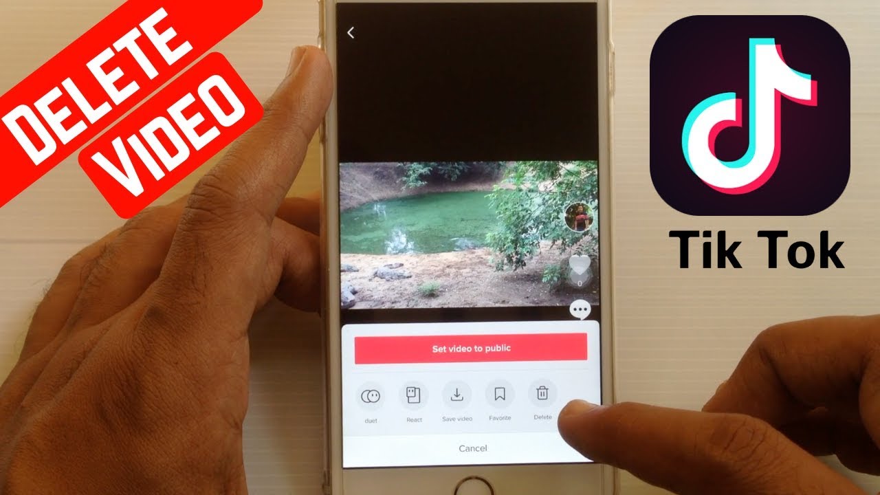 how to delete tiktok videos