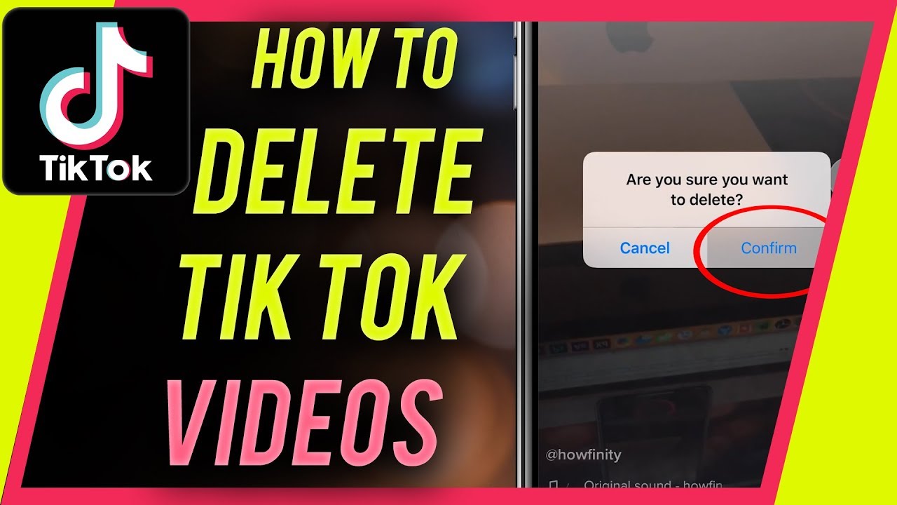 how to delete tiktok videos