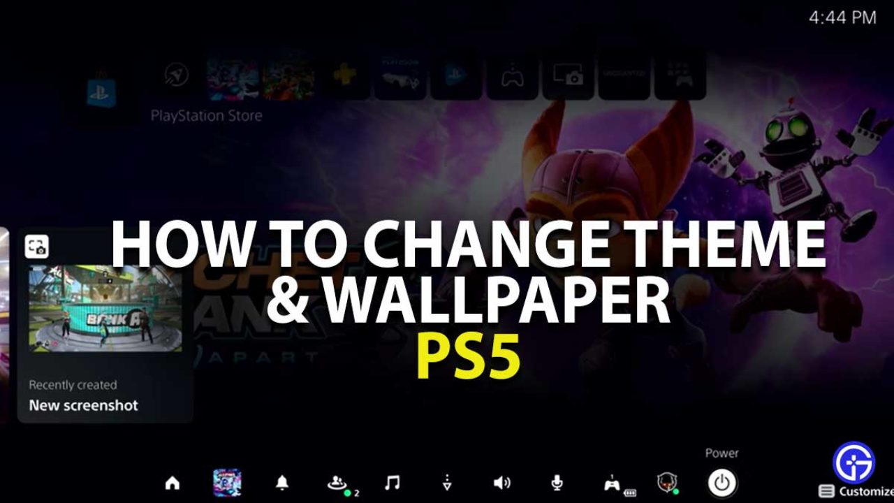 how to change ps5 background