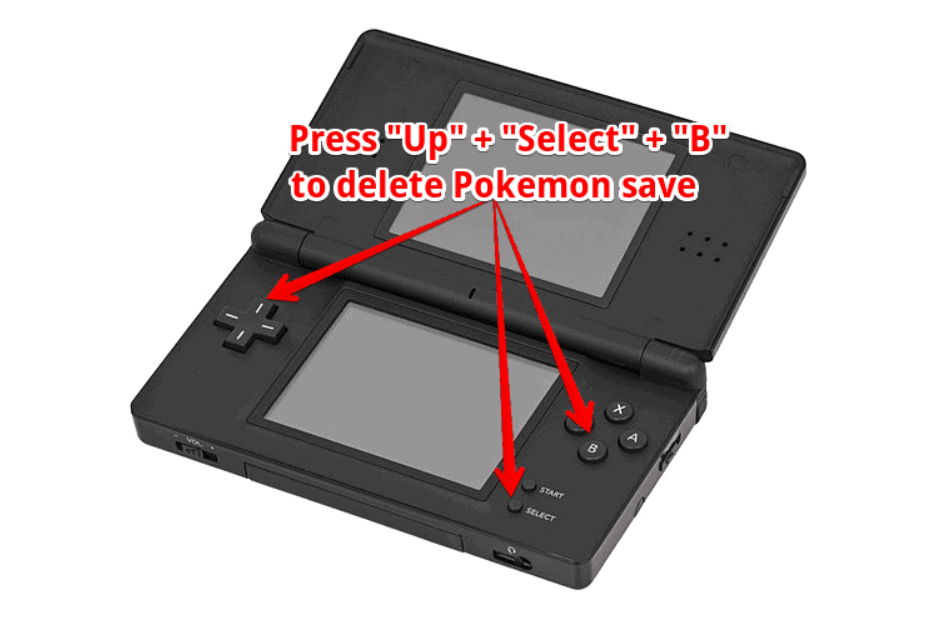 pokemon black how to delete save file