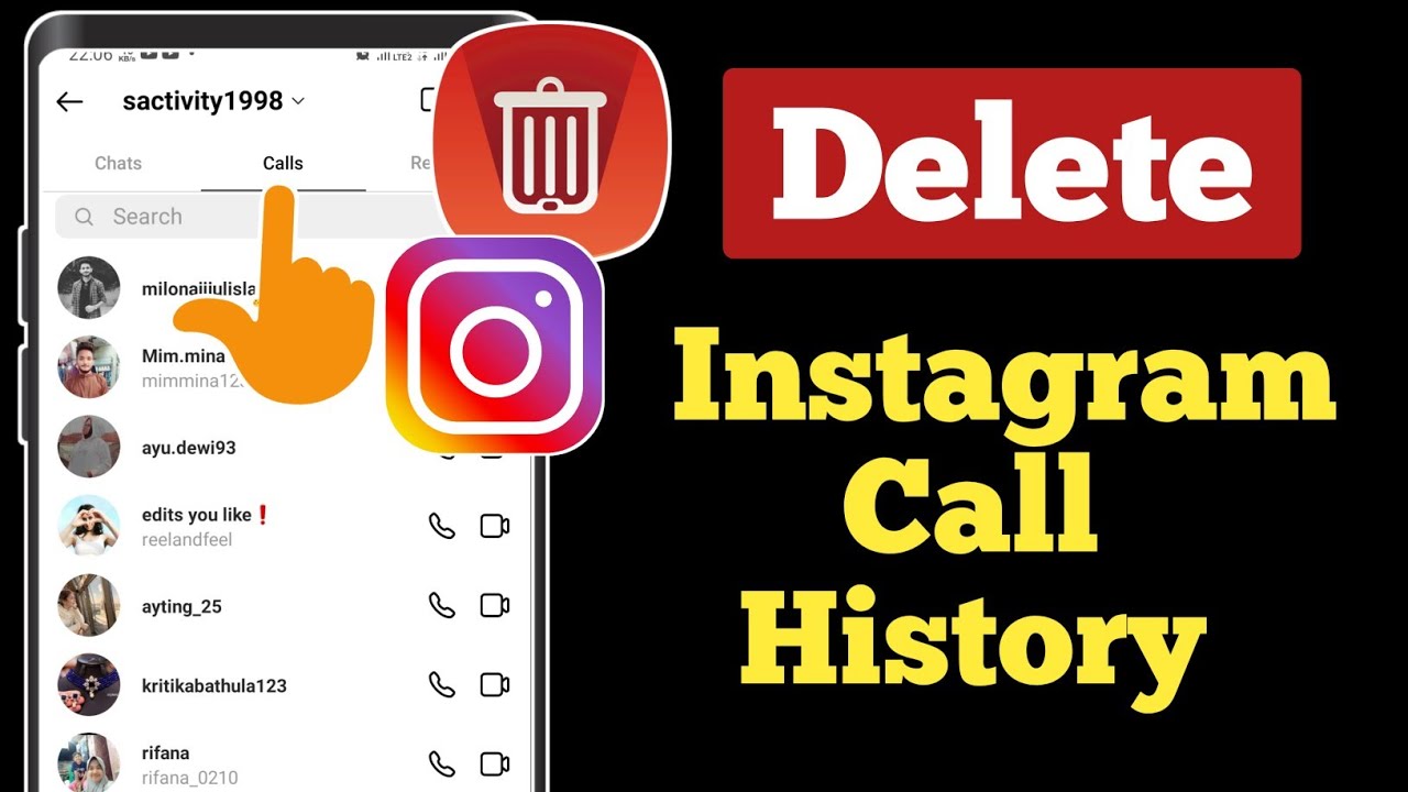 how to see call history on instagram