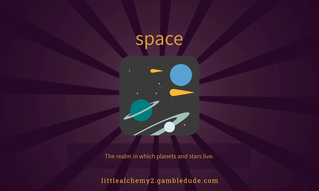 how to make space in little alchemy 2