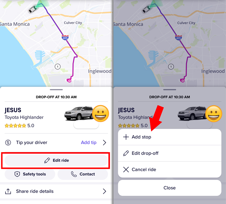 how to do a round trip on lyft