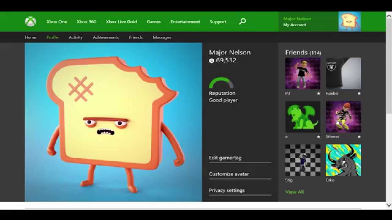 how to change xbox profile pic