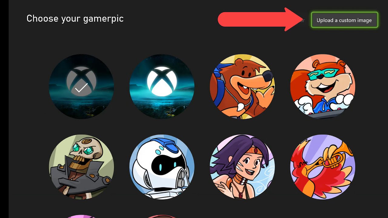 how to change xbox profile pic