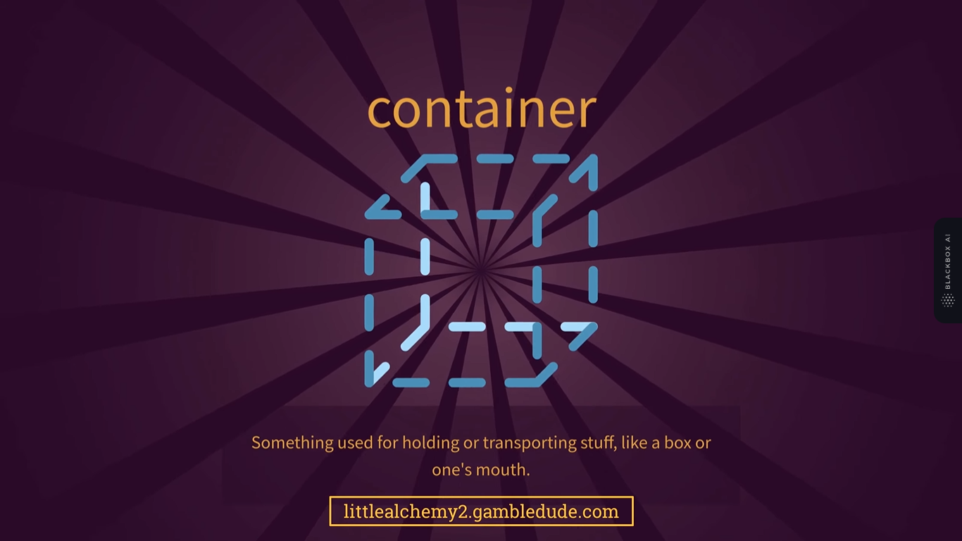 how to make a container in little alchemy 2