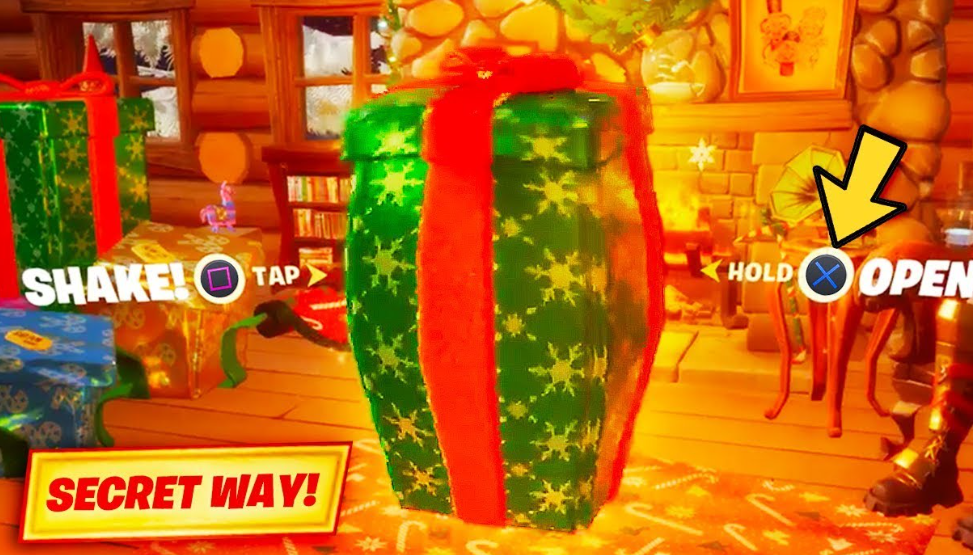 how to open last present in fortnite