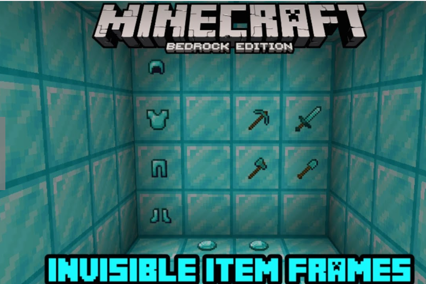 how to get invisible item frames in minecraft bedrock