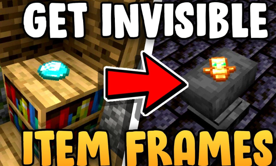 how to get invisible item frames in minecraft bedrock