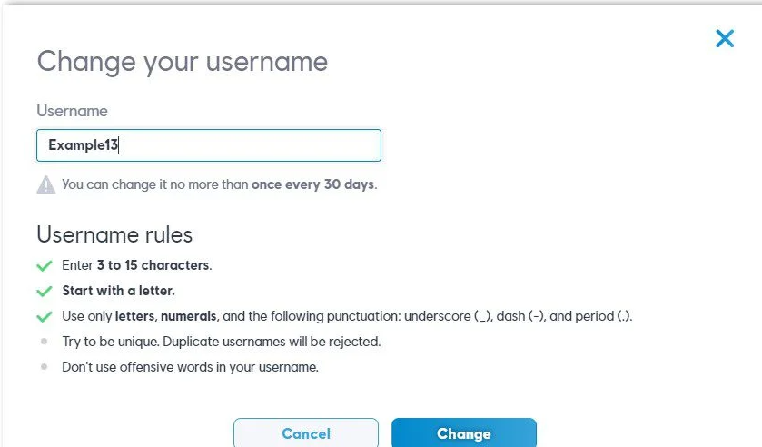 how to change username on uplay