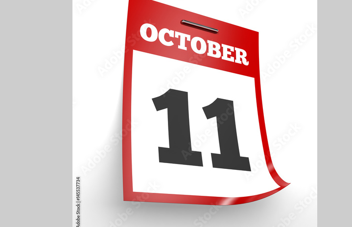 how many days until october 11 2015