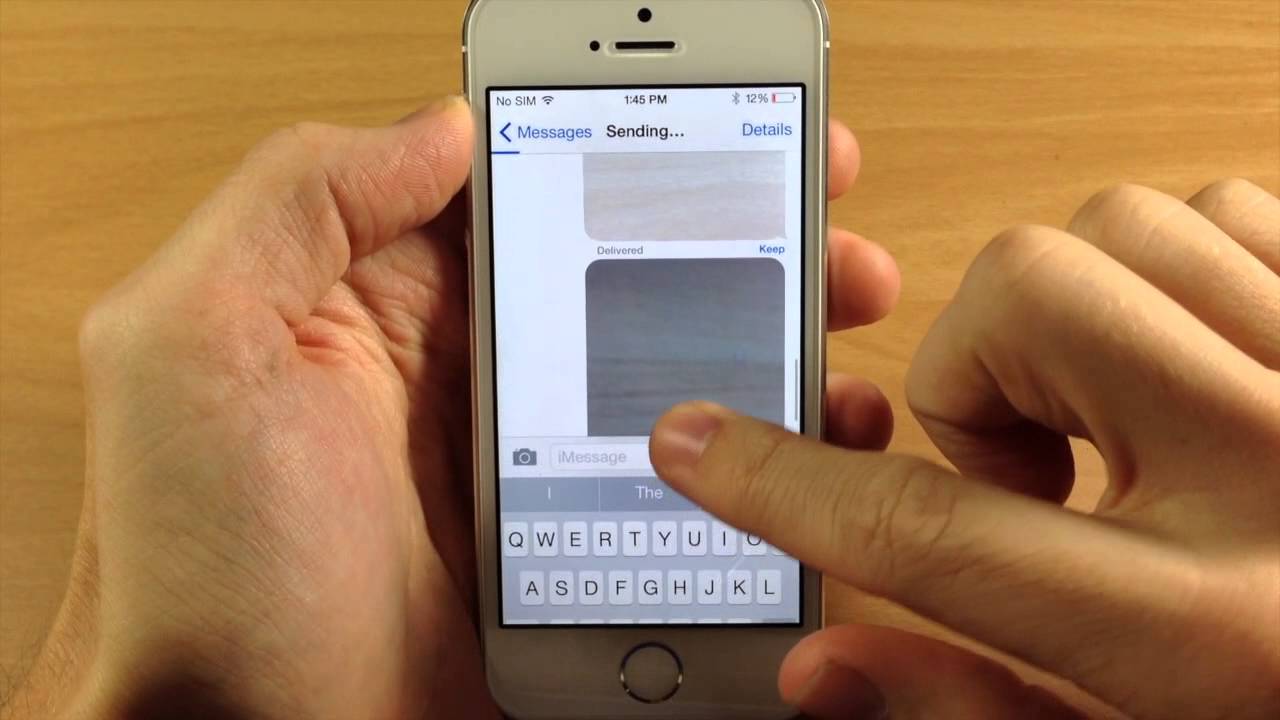 how to see if a picture was sent on iphone